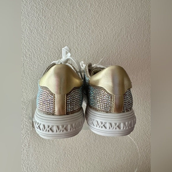 Michael Kors Grove Embellished Glitter Chain-Mesh Sneaker - Picture 4 of 4